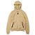Trim Hoodie aus Cashmere-Mischung mit Lederbesatz von Hermès Braun Kamel