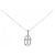 Autre Marque Collana con croce di diamante in oro bianco Au750 Argento