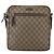Gucci Front Zip Messenger GG Coated Canvas Medium Brown