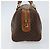 Céline Borsa Boston Macadam Vintage Celine in tela Marrone - vista 3