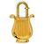 Lucchetto Harp Hermès 1996 Design Metallico Limitato D'oro - vista 2