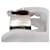 Bracciale Bangle Chanel 98P Camelia Metallo Nero e Bianco  - vista 11