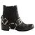 Zadig & Voltaire Schwarze Leder-Bikerstiefel