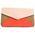 Fendi Clutch de cuero rojo Roja