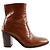Zadig & Voltaire Botas de cuero charol camel Camello