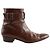 Autre Marque Botas de cuero marrón Castaño