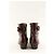 Autre Marque Botas de cuero marrón Castaño - vista 2