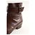 Autre Marque Botas de cuero marrón Castaño - vista 5