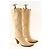 Chloé Beige Leder-Stiefel - Ansicht 3