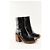 Zadig & Voltaire Schwarze Lacklederstiefel - Ansicht 3