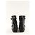 Giuseppe Zanotti Botas de couro pretas com fivelas Preto - vista 2