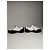 Scarpe da golf in pelle vintage Balenciaga / Budapester nero bianco 24cm - vista 3