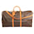 Louis Vuitton Monogram Canvas Keepall Bandoulière 60 Travel Bag M41412 Brown Leather  ref.2660089