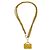 Timeless Collar Péndulo Atemporal de Metal Chanel Dorado