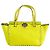 Valentino Borsa a Spalla Rockstud in Pelle Gialla Giallo