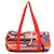 Duffle Borsa a Spalla Hermès Cavalcadour Air in Seta 38 Multicolore Arancione