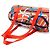 Duffle Borsa a Spalla Hermès Cavalcadour Air in Seta 38 Multicolore Arancione - vista 5