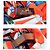 Duffle Borsa a Spalla Hermès Cavalcadour Air in Seta 38 Multicolore Arancione - vista 7