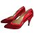 Rote Absatzschuhe von Gianni Versace aus den 80ern, rote Samt-Schuhe