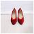 Rote Absatzschuhe von Gianni Versace aus den 80ern, rote Samt-Schuhe - Ansicht 2