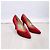 Rote Absatzschuhe von Gianni Versace aus den 80ern, rote Samt-Schuhe - Ansicht 3