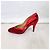 Rote Absatzschuhe von Gianni Versace aus den 80ern, rote Samt-Schuhe - Ansicht 6