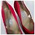 Rote Absatzschuhe von Gianni Versace aus den 80ern, rote Samt-Schuhe - Ansicht 8