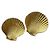 YVES SAINT LAURENT · Orecchini vintage a clip in conchiglia · Anni 1980 D'oro