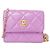 Chanel AP2704 Lambskin Chain Clutch Purple