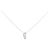 Autre Marque Platin-Diamant-Halskette Silber