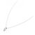 Autre Marque Platin-Diamant-Halskette Silber - Ansicht 2