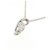 Autre Marque Platin-Diamant-Halskette Silber - Ansicht 3