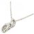 Autre Marque Platin-Diamant-Halskette Silber - Ansicht 4