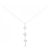 Autre Marque Au750 2way Flower Diamant-Halskette Silber