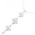 Autre Marque Au750 2way Flower Diamant-Halskette Silber - Ansicht 3