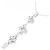 Autre Marque Au750 2way Flower Diamant-Halskette Silber - Ansicht 4