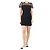 Red Valentino Schwarzes Minikleid mit Netzärmeln - Größe UK 8