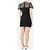 Red Valentino Schwarzes Minikleid mit Netzärmeln - Größe UK 8 - Ansicht 2