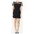 Red Valentino Schwarzes Minikleid mit Netzärmeln - Größe UK 8 - Ansicht 3