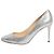 Jimmy Choo Silberne glitzernde Absätze - Größe EU 36 (UK 3)