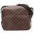 Borsa a tracolla in pelle Damier Naviglio di Louis Vuitton Marrone