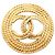 Spilla in corda CC placcata oro di Chanel D'oro