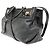Salvatore Ferragamo Gancini Tote aus Leder Schwarz - Ansicht 3