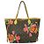 Neverfull Tote von Louis Vuitton Limited Edition Monogram Roses MM Braun