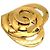 Pendente in metallo a forma di cuore CC di Chanel D'oro - vista 2