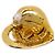 Pendente in metallo a forma di cuore CC di Chanel D'oro - vista 3