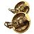 Chanel CC Round Metal and Crystal D'oro - vista 2