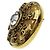 Chanel CC Round Metal and Crystal D'oro - vista 4