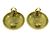 Chanel CC Round Metal D'oro - vista 2