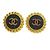 Chanel CC Round Metal D'oro